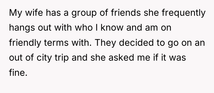 My wife has a group of friends she frequently hangs...