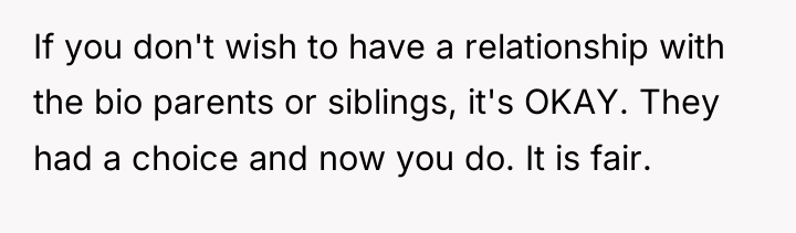 If you don't wish to have a relationship with the...