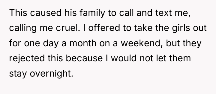 This caused his family to call and text me, calling...
