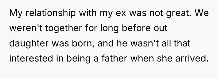 My relationship with my ex was not great. We weren't...