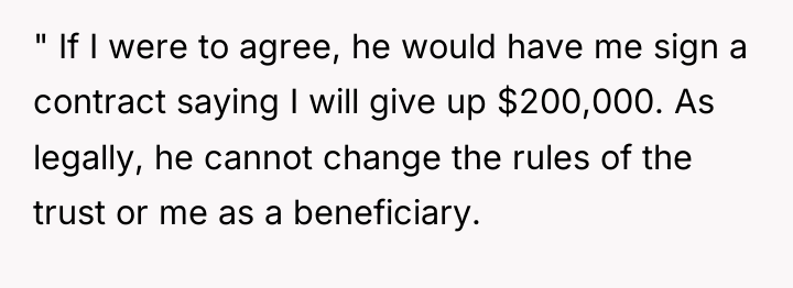 " If I were to agree, he would have me...