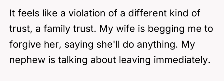 It feels like a violation of a different kind of...