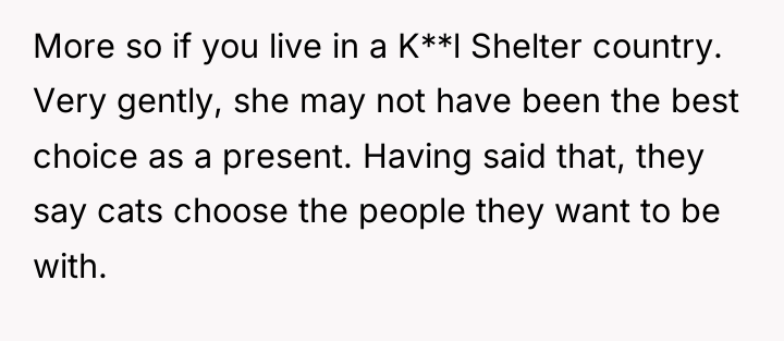 More so if you live in a K**l Shelter country....