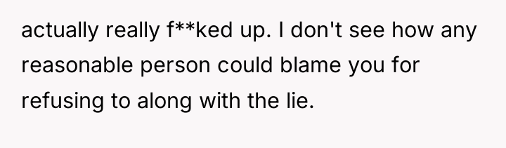 actually really f**ked up. I don't see how any reasonable...