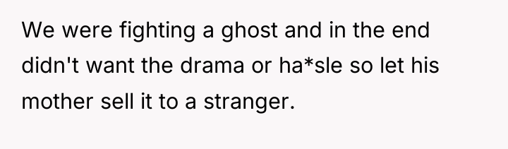 We were fighting a ghost and in the end didn't...