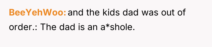 BeeYehWoo and the kids dad was out of order.: The...