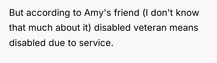 But according to Amy's friend (I don't know that much...
