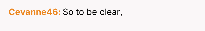 Cevanne46 So to be clear,