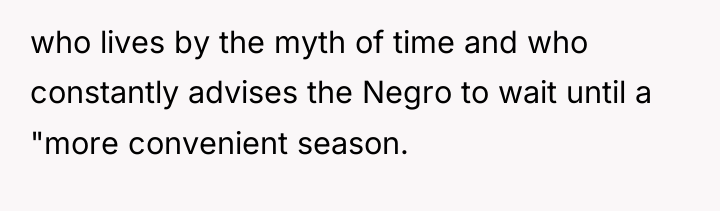who lives by the myth of time and who constantly...