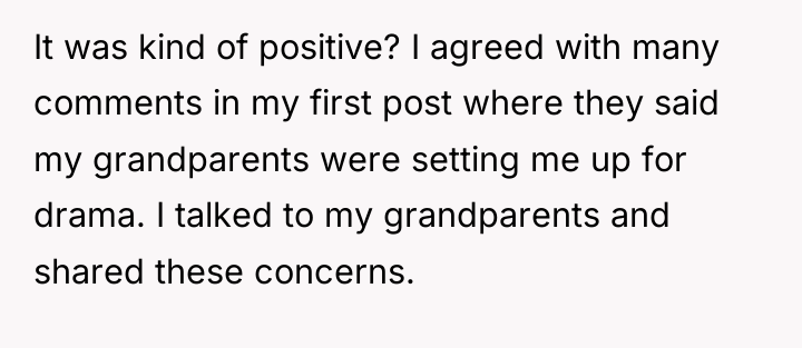 It was kind of positive? I agreed with many comments...