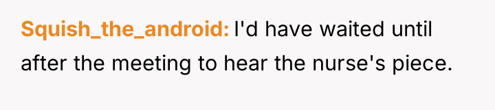Squish_the_android I'd have waited until after the meeting to hear...