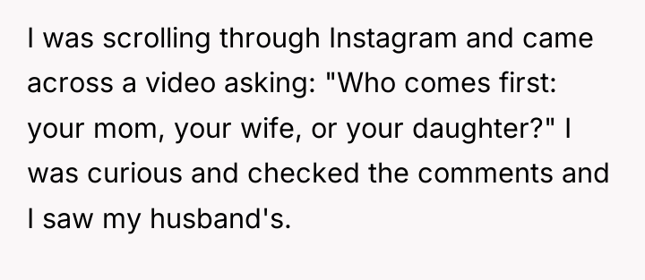 I was scrolling through Instagram and came across a video...