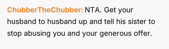 ChubberTheChubber NTA. Get your husband to husband up and tell...