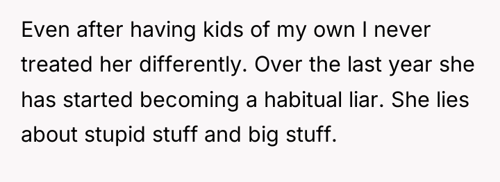 Even after having kids of my own I never treated...