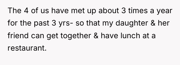 The 4 of us have met up about 3 times...