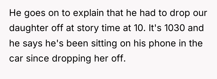 He goes on to explain that he had to drop...