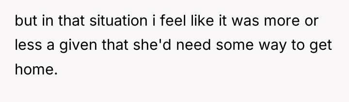 but in that situation i feel like it was more...