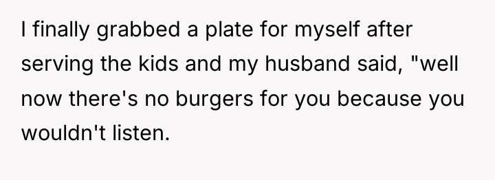 I finally grabbed a plate for myself after serving the...