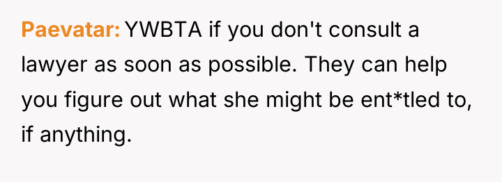 Paevatar YWBTA if you don't consult a lawyer as soon...