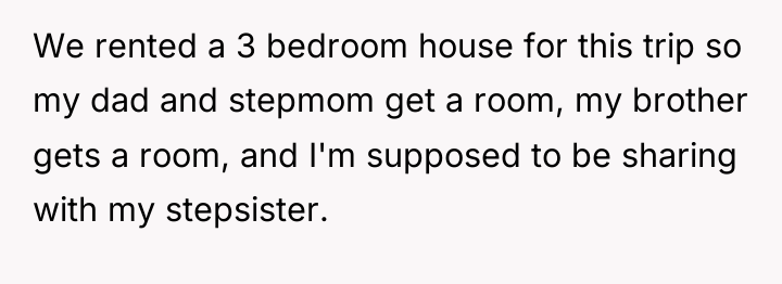 We rented a 3 bedroom house for this trip so...