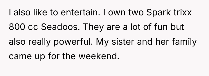 I also like to entertain. I own two Spark trixx...