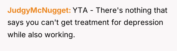 JudgyMcNugget YTA - There's nothing that says you can't get...