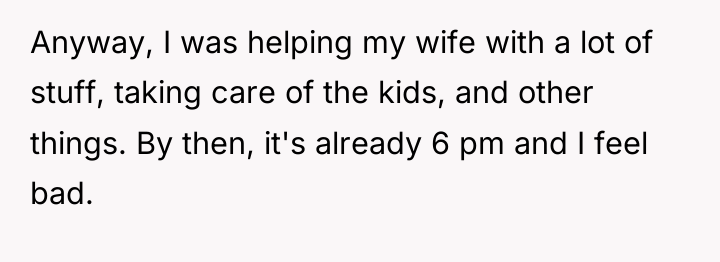 Anyway, I was helping my wife with a lot of...