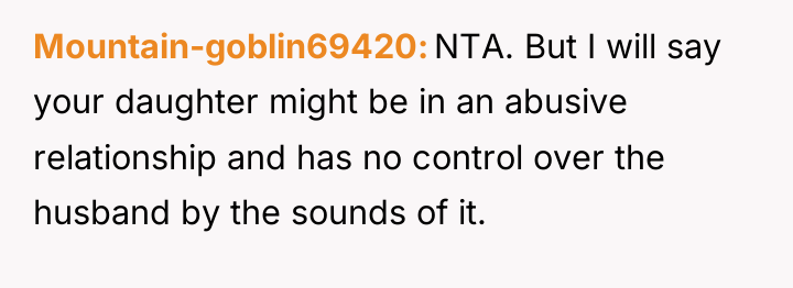 Mountain-goblin69420 NTA. But I will say your daughter might be...