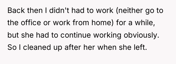 Back then I didn't had to work (neither go to...