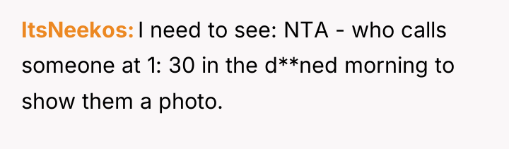 ItsNeekos I need to see: NTA - who calls someone...