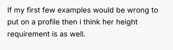 If my first few examples would be wrong to put...