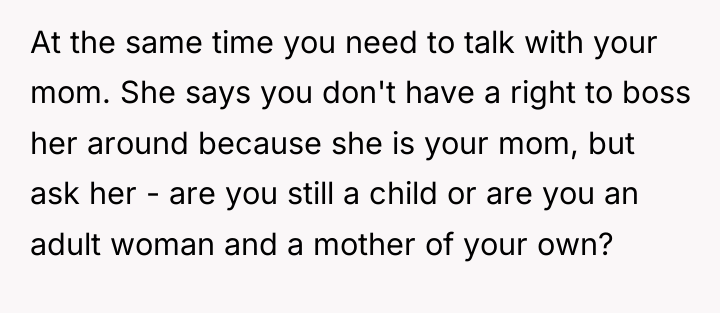 At the same time you need to talk with your...