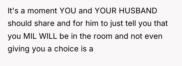 It's a moment YOU and YOUR HUSBAND should share and...