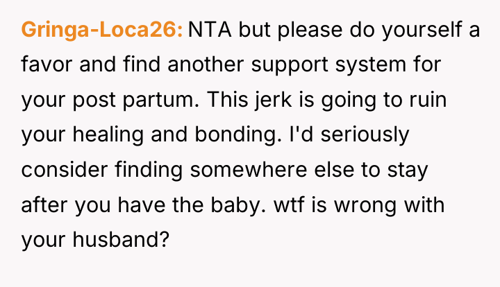 Gringa-Loca26 NTA but please do yourself a favor and find...