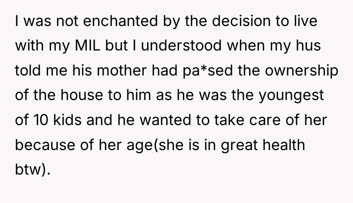 I was not enchanted by the decision to live with...