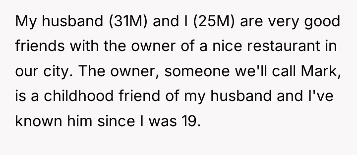 My husband (31M) and I (25M) are very good friends...