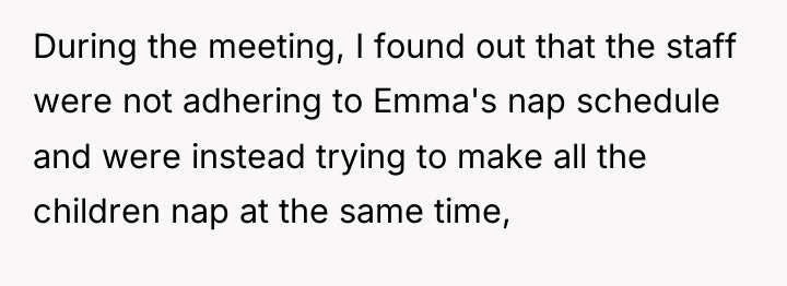 During the meeting, I found out that the staff were...