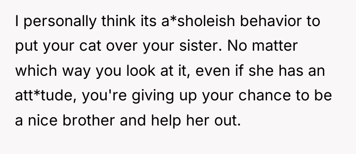 I personally think its a*sholeish behavior to put your cat...