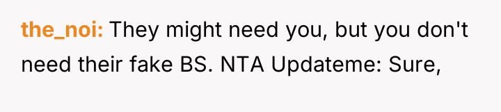 the_noi They might need you, but you don't need their...