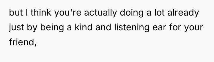 but I think you're actually doing a lot already just...