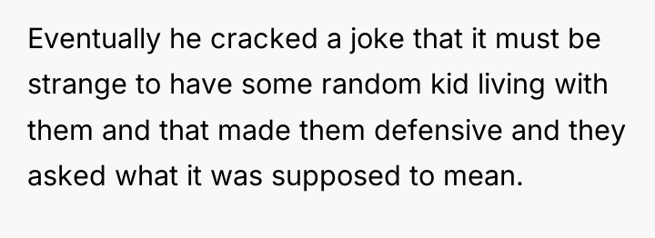 Eventually he cracked a joke that it must be strange...