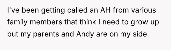 I've been getting called an AH from various family members...