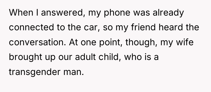 When I answered, my phone was already connected to the...