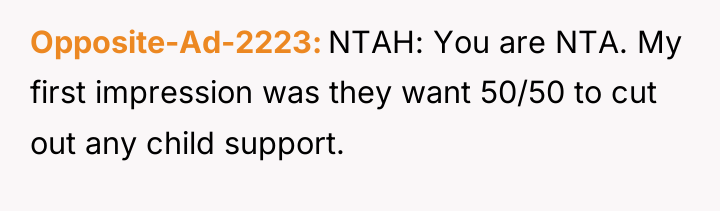 Opposite-Ad-2223 NTAH: You are NTA. My first impression was they...