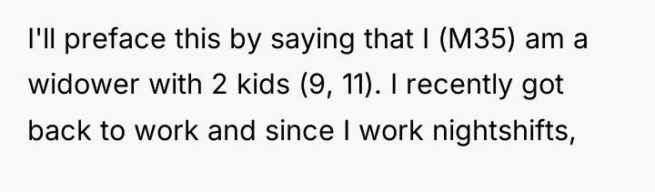 I'll preface this by saying that I (M35) am a...