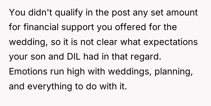 You didn't qualify in the post any set amount for...