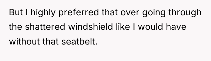 But I highly preferred that over going through the shattered...