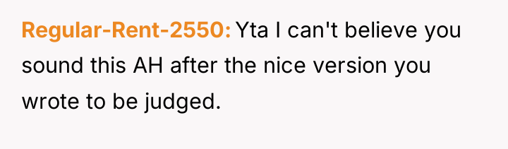 Regular-Rent-2550 Yta I can't believe you sound this AH after...