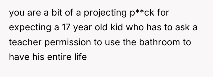 you are a bit of a projecting p**ck for expecting...