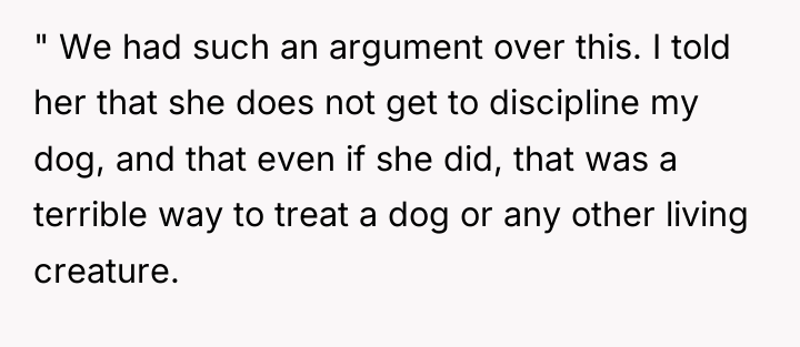 " We had such an argument over this. I told...
